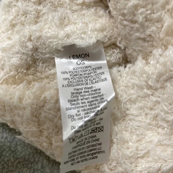 LEMON Snow Drift Pom Pom Beanie - Picture 12 of 14